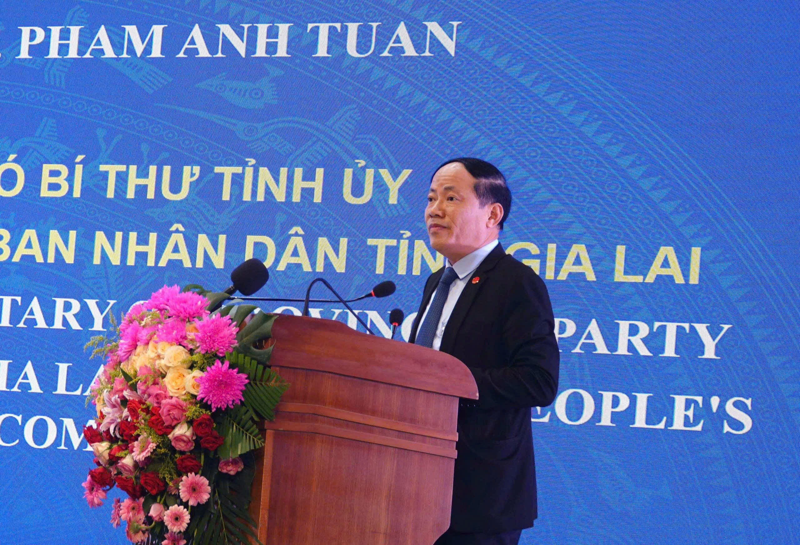 Ông Phạm Anh Tuấn phát biểu tại hội nghị